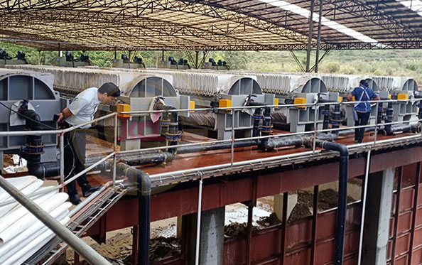 某洗沙場廢水處理系統廂式高壓壓濾